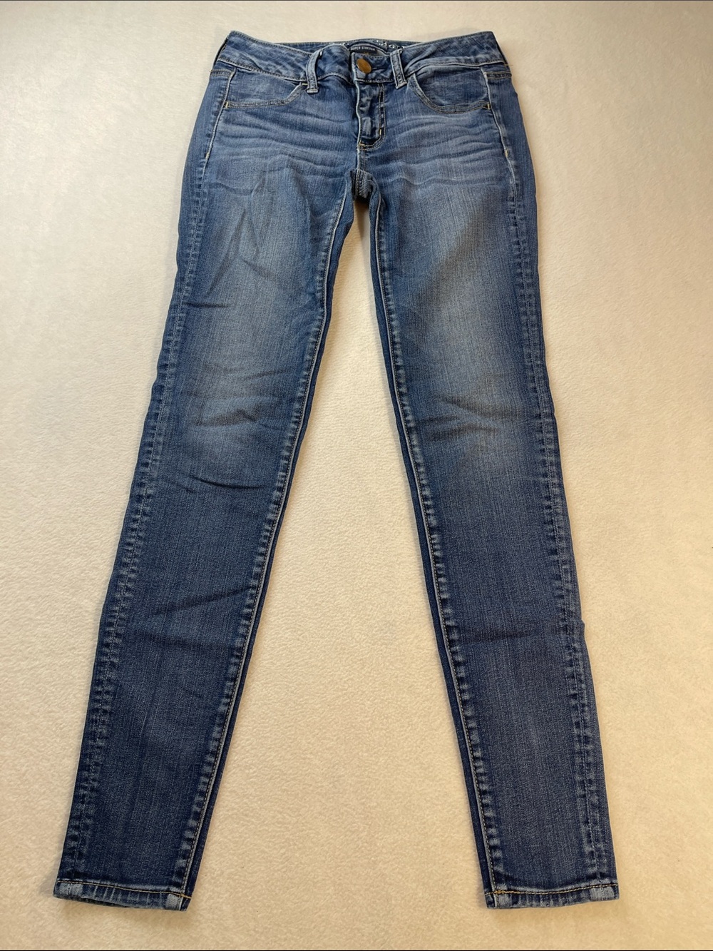 American Eagle Outfitters Women’s JEGGING SUPER STRETCH - SUPER LOW SIZE 2 LONG